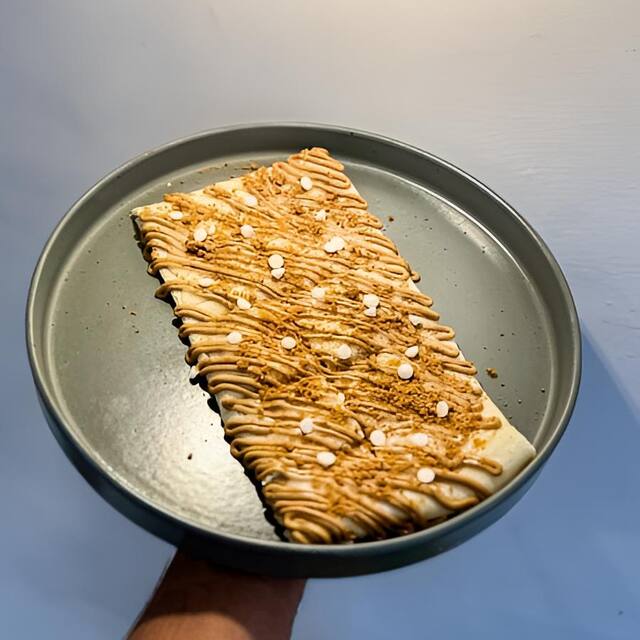 Lotus Kunafa Crepe at Waffee House Mangalore